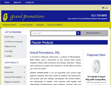 Tablet Screenshot of grandpromotions.com